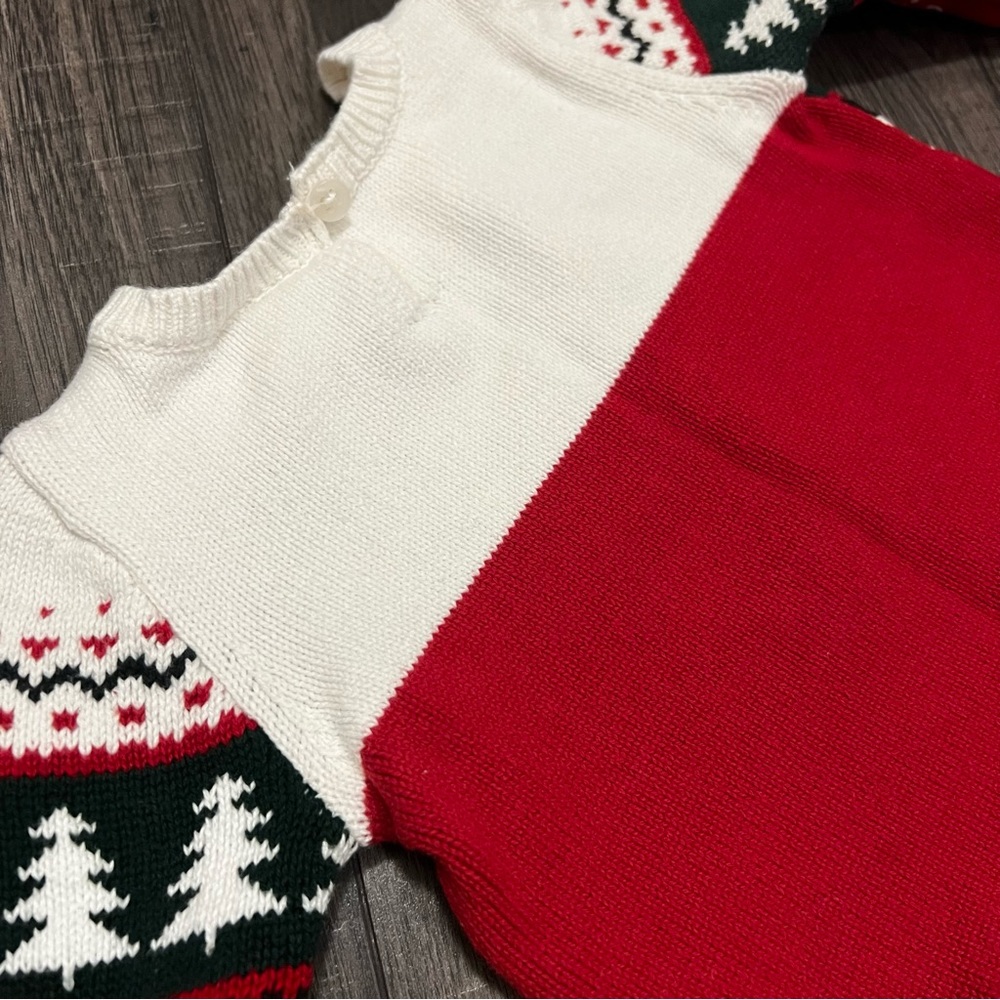 Carter’s Holiday Peplum Sweater Top & Fleece Pant Set - Picture 7 of 9